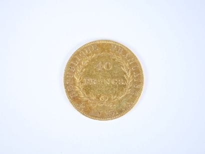 Pièce de 40 francs en or, Napoléon Empereur...