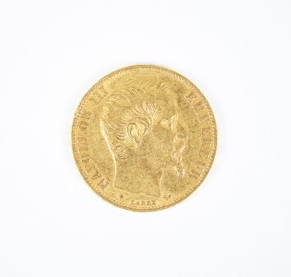 Pièce de 20 francs en or, Napoléon III tête...