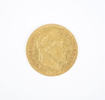 Pièce de 10 francs en or, Napoléon III tête...