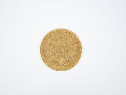 Pièce de 10 francs en or, Napoléon III tête...