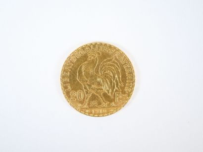 Pièce de 20 francs en or, Marianne, 1910...
