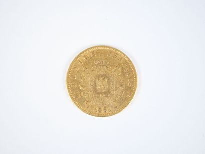 Pièce de 20 francs en or, Napoléon III tête...