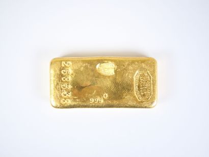 Lingot en or jaune d'1 kg (995 g), numéroté...