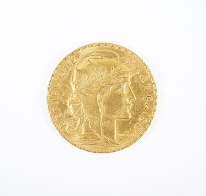 Pièce de 20 francs en or, Marianne, 1913...