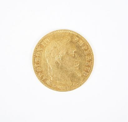 Pièce de 10 francs en or, Napoléon III tête...