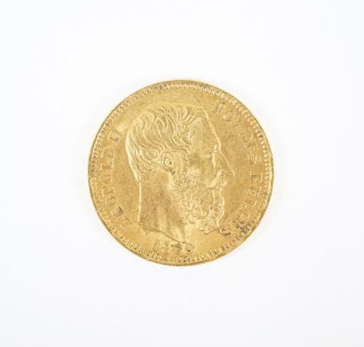Pièce de 20 francs belges en or, Léopold...