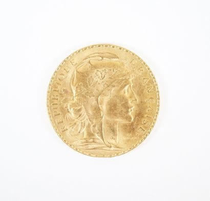 Pièce de 20 francs en or, Marianne, 1913...
