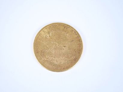 Pièce de 20 dollars US en or, Liberty, 1889,...