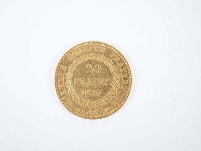 Pièce de 20 francs en or, Génie, 1897 A.