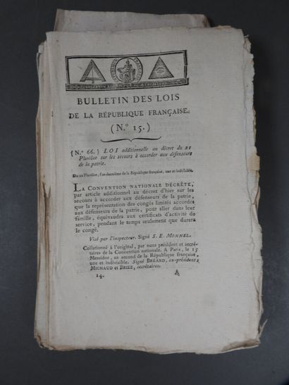 [REVOLUTION]
Bulletin des lois
Env. 25 brochures...