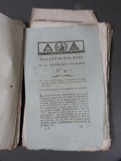 [REVOLUTION]
Bulletin des lois
Env. 25 brochures...