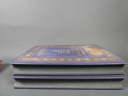 Geography by Bong, 1914, large folio volumes,...