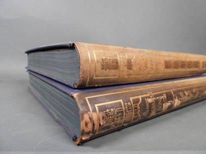 Geography by Bong, 1914, large folio volumes,...