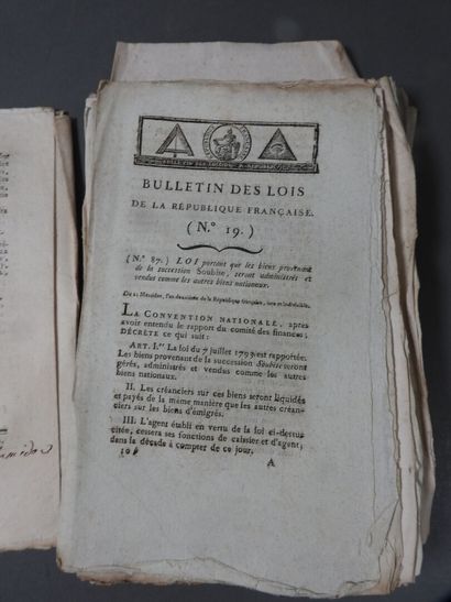 [REVOLUTION]
Bulletin des lois
Env. 25 brochures...