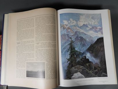 Geography by Bong, 1914, large folio volumes,...