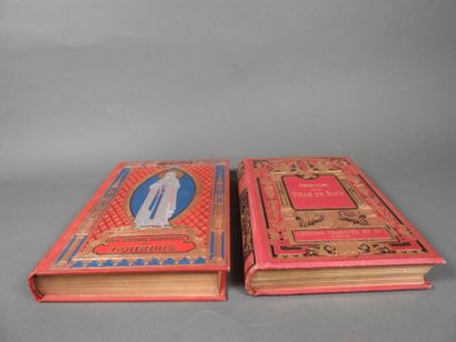 Geography by Bong, 1914, large folio volumes,...