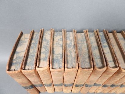 Approximately 22 16mo volumes in half-leather...