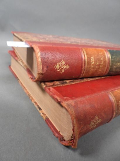 [RABELAIS-ROBIDA]
Works, 2 vols., in-4, half-basane...