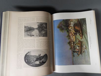 Geography by Bong, 1914, large folio volumes,...