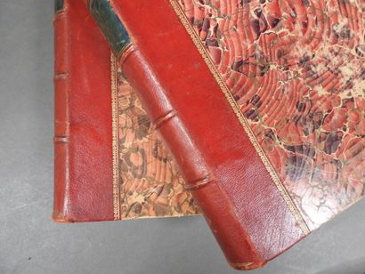 [RABELAIS-ROBIDA]
Works, 2 vols., in-4, half-basane...