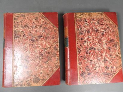 [RABELAIS-ROBIDA]
Works, 2 vols., in-4, half-basane...