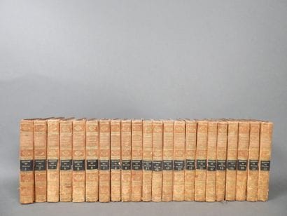 Approximately 22 16mo volumes in half-leather...