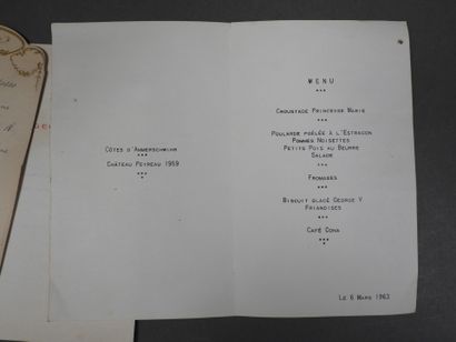 [MENUS]
Approximately 13 printed and illustrated...