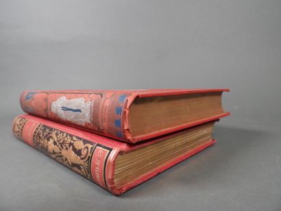 Geography by Bong, 1914, large folio volumes,...