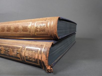Geography by Bong, 1914, large folio volumes,...