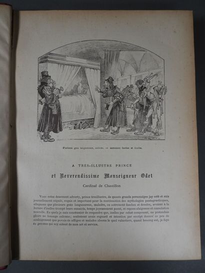 [RABELAIS-ROBIDA]
Works, 2 vols., in-4, half-basane...