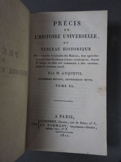 ANQUETIL
Précis de l'Histoire Universelle...