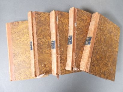 Approximately 22 16mo volumes in half-leather...