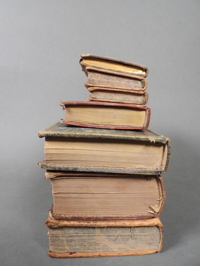 Approximately 7 religious volumes in various...