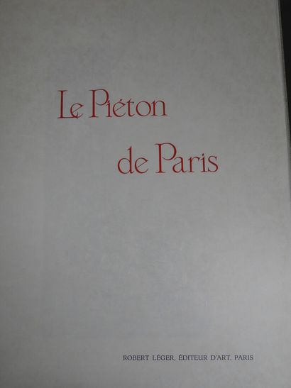 FARGUE - GALLARD de 
Le Piéton de Paris
Paris,...