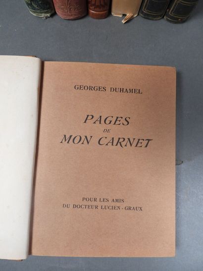 [DIVERS]
-Duhamel, Pages de mon carnet, gravures...
