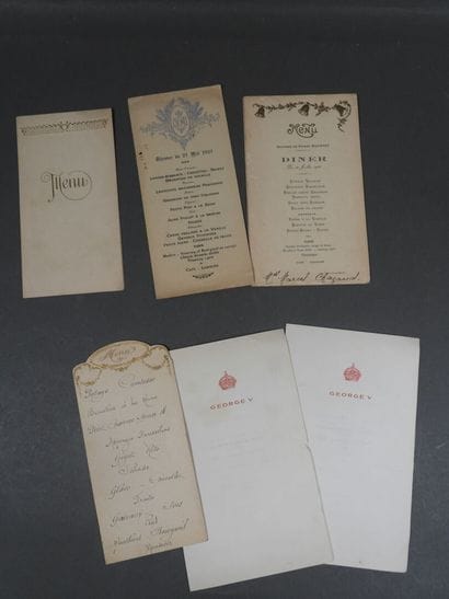 [MENUS]
Approximately 13 printed and illustrated...