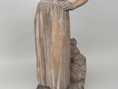 Antoine Elie OTTAVY (1887-1951). 
La porteuse...