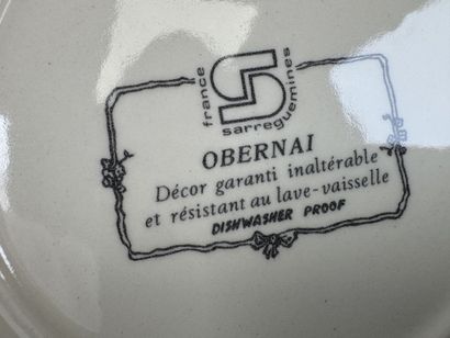 SARREGUEMINES, France.
Modèle OBERNAI.
Partie...