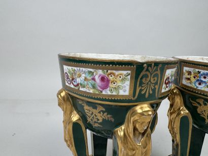 Manufacture Impériale de SEVRES.
Paire de...