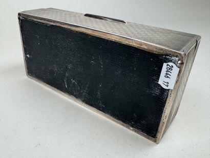 Boîte rectangulaire en argent 925/1000 guilloché...