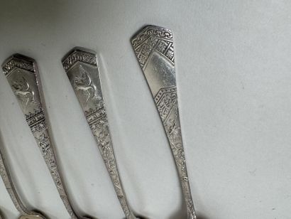 CAILLAR BAYARD.
Série de 12 petites cuillères...