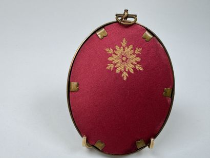École, XXe.
Femme à la coiffe.
Miniature...