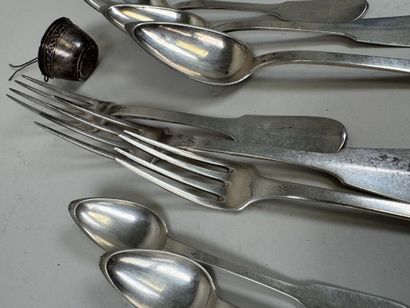 Partie de ménagère en argent 950/1000, modèle...