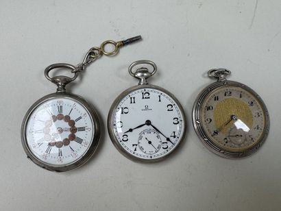 OMEGA et divers.
Trois montres de gousset...