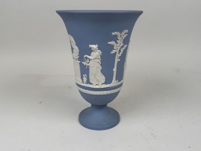 WEDGWOOD.
Vase en biscuit de porcelaine dît...