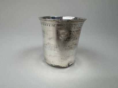 Timbale en argent 950/1000, le buvant marqué...