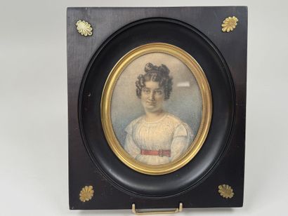 École, XXe.
Portrait de femme.
Importante...