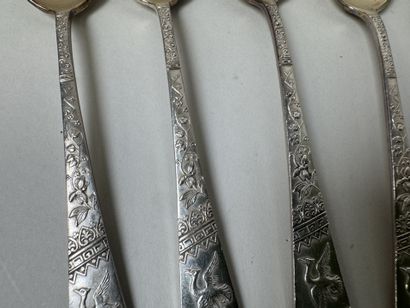 CAILLAR BAYARD.
Série de 12 petites cuillères...