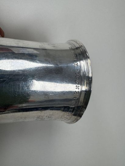 Timbale en argent 950/1000, le buvant marqué...