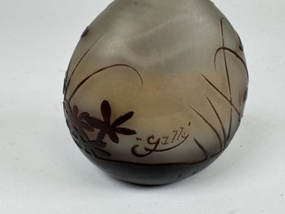 Émile GALLÉ (1846-1904).
Petit vase en verre...